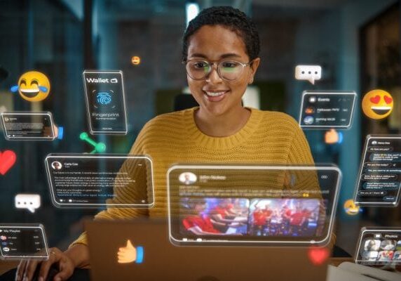 coach managing multiple social media platforms at once