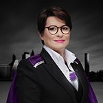 Headshot of Donna P.A. Eiby, Chair with the International Coaching Federation. Known for her passion for people and the planet and her dedication to rebuilding social structures and fostering human connection.